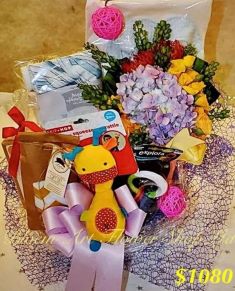 Baby Gift - Flower Arrangement - CODE 4122